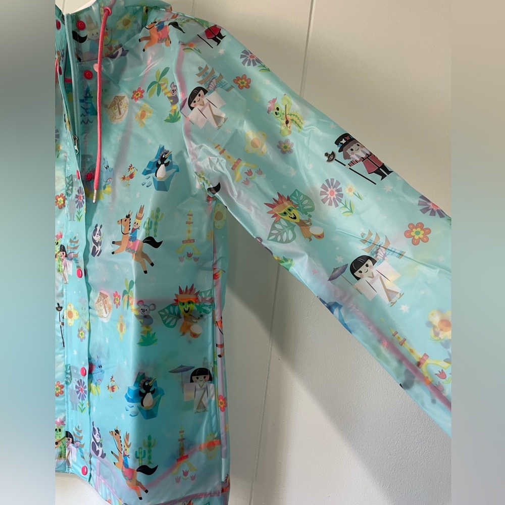 Disney Parks- It’s a Small World Aqua Raincoat - Picture 4 of 5